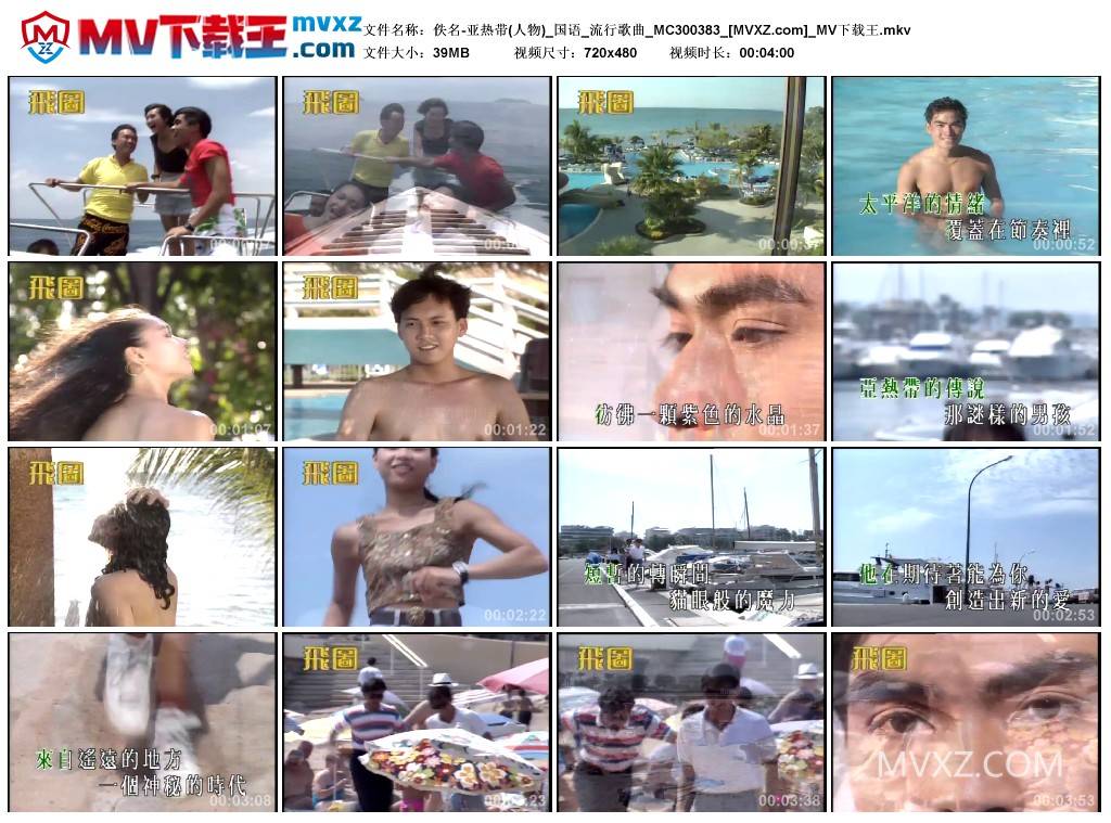 佚名-亚热带(人物)_国语_流行歌曲_MC300383